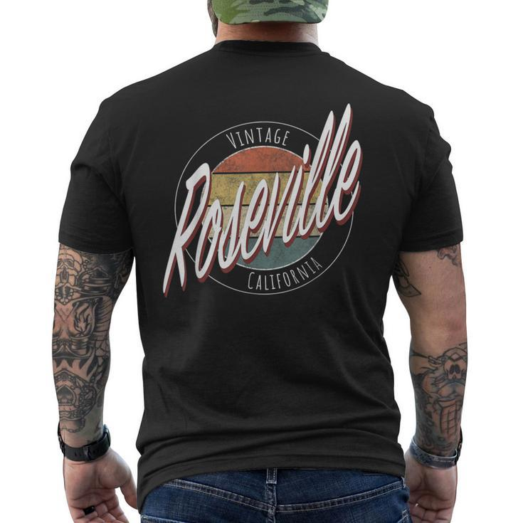 Vintage Roseville California Men's T-shirt Back Print