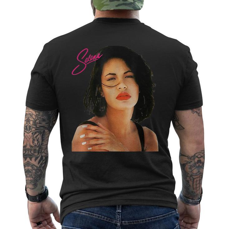 Vintage Selenas 80S Quintanilla Funny Music Retro 80S Vintage Designs Funny Gifts Mens Back Print T-shirt