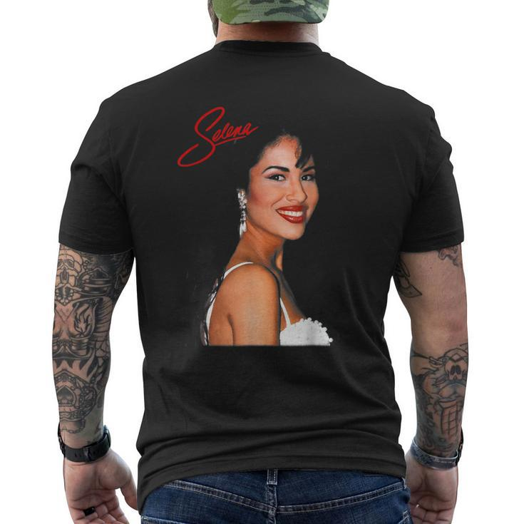 Vintage Selenas Quintanilla Love Retro Music 80S 70S Men's Back Print T-shirt