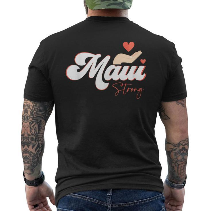 Vintage Strong Maui Hawaii Island I Love Hawaii Men's T-shirt Back Print