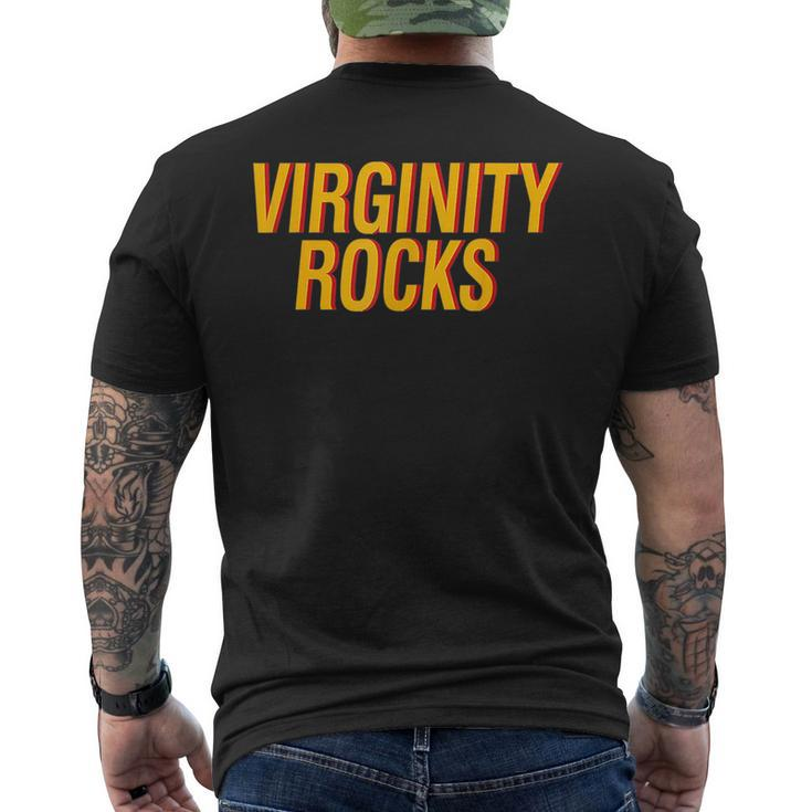 Virginity Is The Only Movement That Rocks Funny Mens Back Print T-shirt