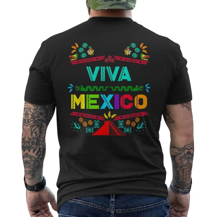 Viva Mexico Mexican Independence 15 September 5 Cinco Mayo Men's T-shirt Back Print