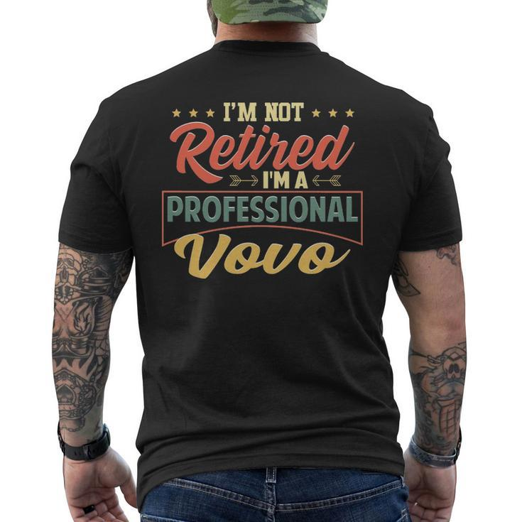 Vovo Grandpa Gift Im A Professional Vovo Mens Back Print T-shirt