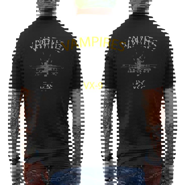 Vx-9 Vampires Air Test And Evaluation Squadron F-18 Men's T-shirt Back Print