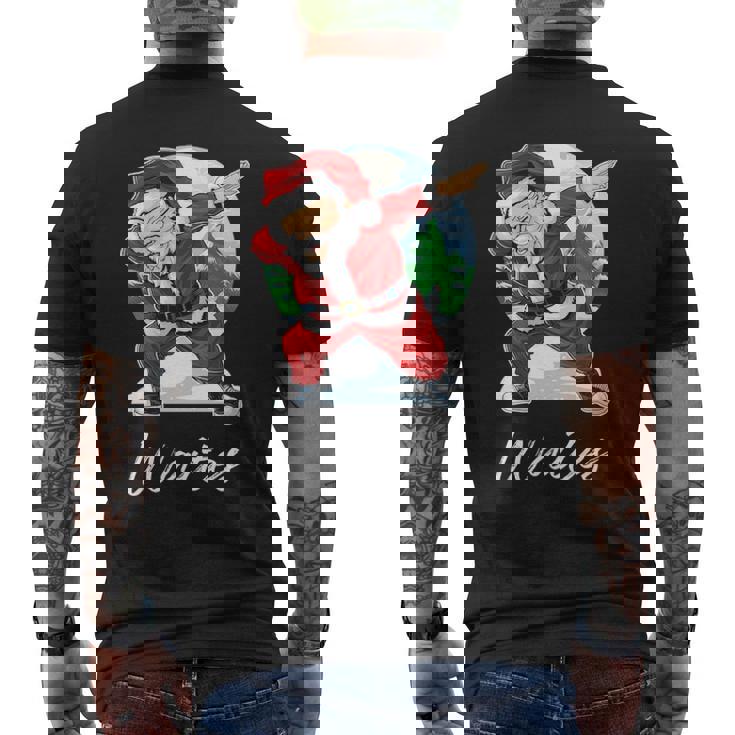 Waites Name Gift Santa Waites Mens Back Print T-shirt