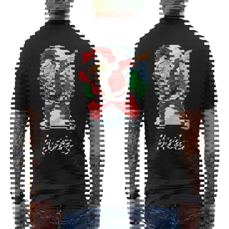 Waits Name Gift Santa Waits Mens Back Print T-shirt