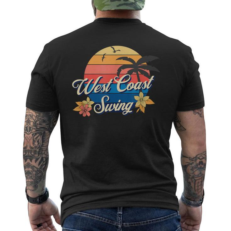 Wcs Dance Summer West Coast Swing Dance Men's T-shirt Back Print
