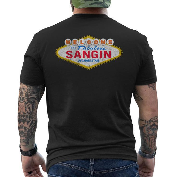 Welcome To Fabulous Sangin AfghanistanShirt Mens Back Print T-shirt