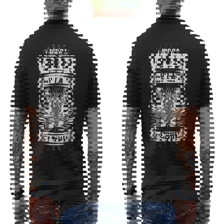 Welders Welder Fix Stupid Welder Men's Back Print T-shirt