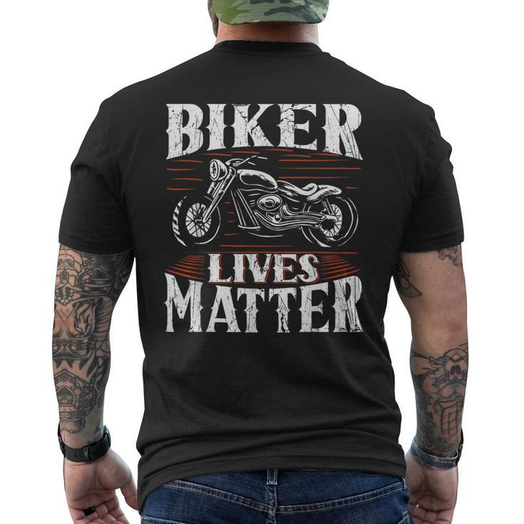 Wheel Racing Ride Free Biker Lives Matter Motorcycle Men's Back Print T-shirt