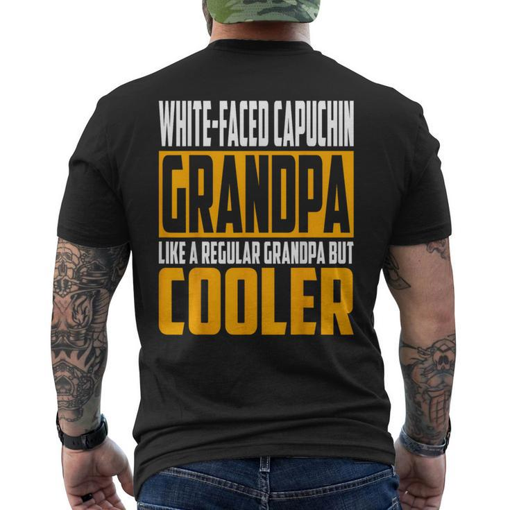 White-Faced Capuchin Grandpa Like A Grandpa But Cooler Men's T-shirt Back Print