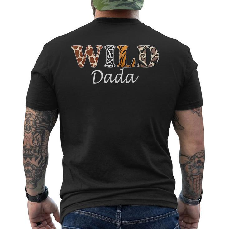 Wild Dada  Zoo Wild Birthday Safari Jungle Wild Dada  Mens Back Print T-shirt