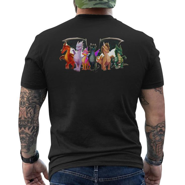 Wing Of Fires Legends Fathom Darkstalker Clearsight Men's T-shirt Back Print