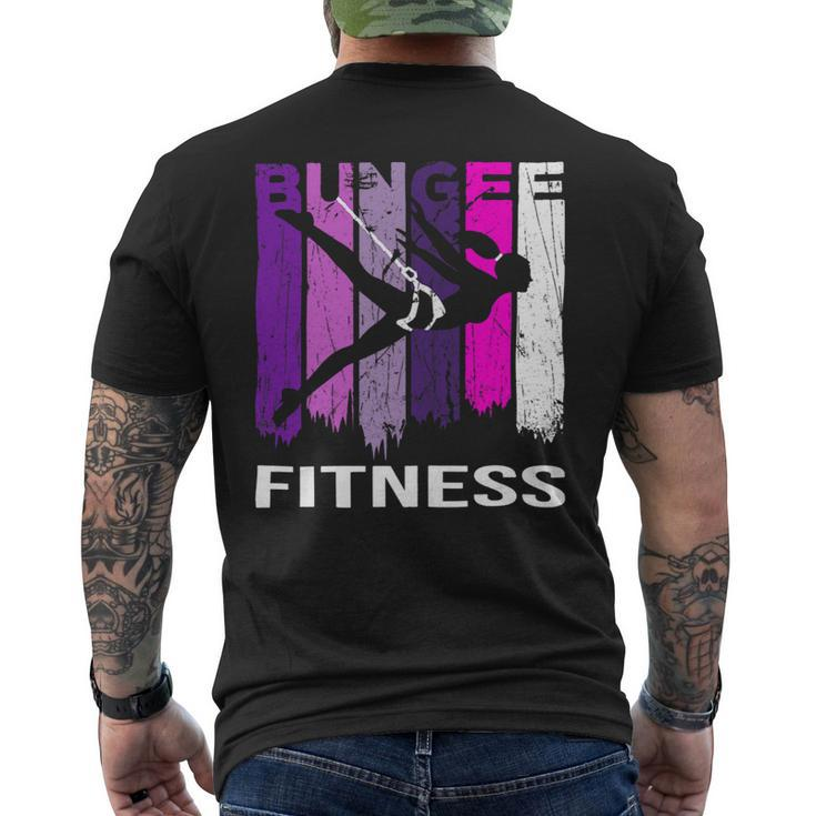 Womens Bungee Fitness Equipment Set Fly Sling Workout Mens Back Print T-shirt