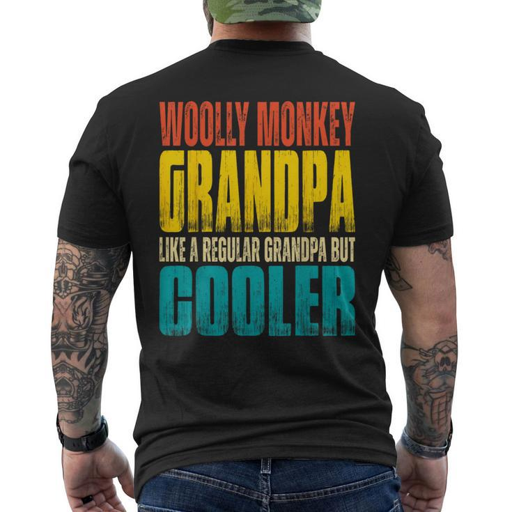 Woolly Monkey Grandpa Like A Regular Grandpa But Cooler Men's T-shirt Back Print
