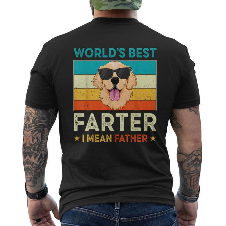 Worlds Best Farter I Mean Father Best Dad Ever Cool Dog Mens Mens Back Print T-shirt