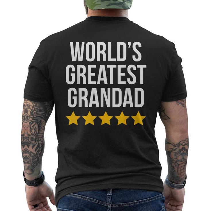 Worlds Greatest Grandad Grandpa Funny Fathers Day  Grandpa Funny Gifts Mens Back Print T-shirt