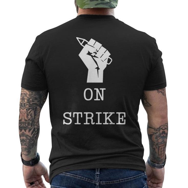 Writers Guild Of America Strike Spread Writing Stories Wga Mens Back Print T-shirt