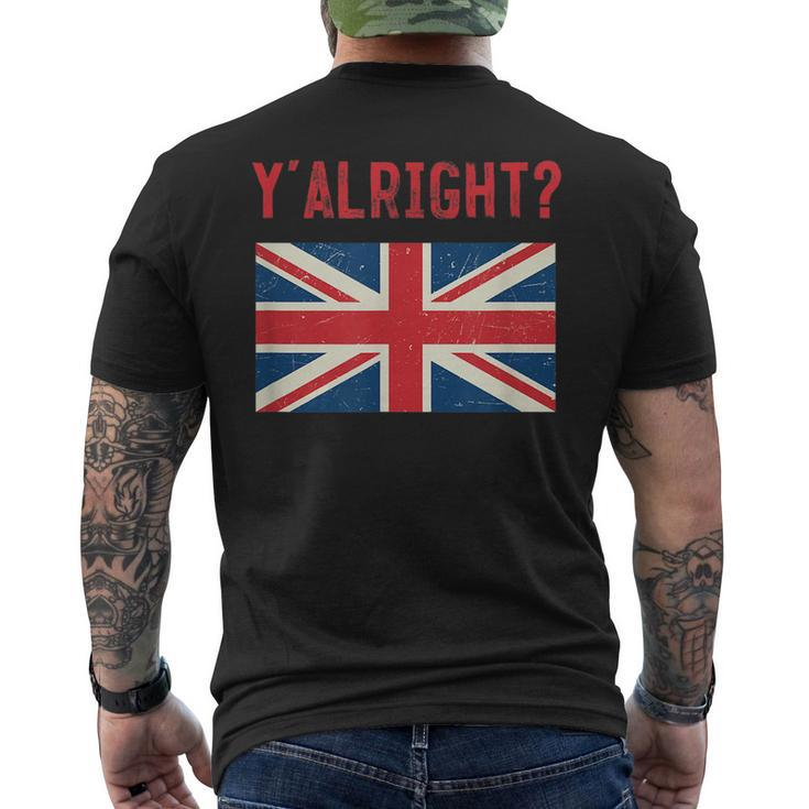 Y Alright British Slang Mens Back Print T-shirt