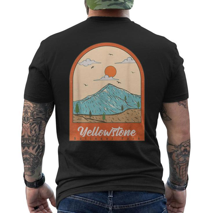 Yellowstone National Park - Throwback Design - Classic  Mens Back Print T-shirt