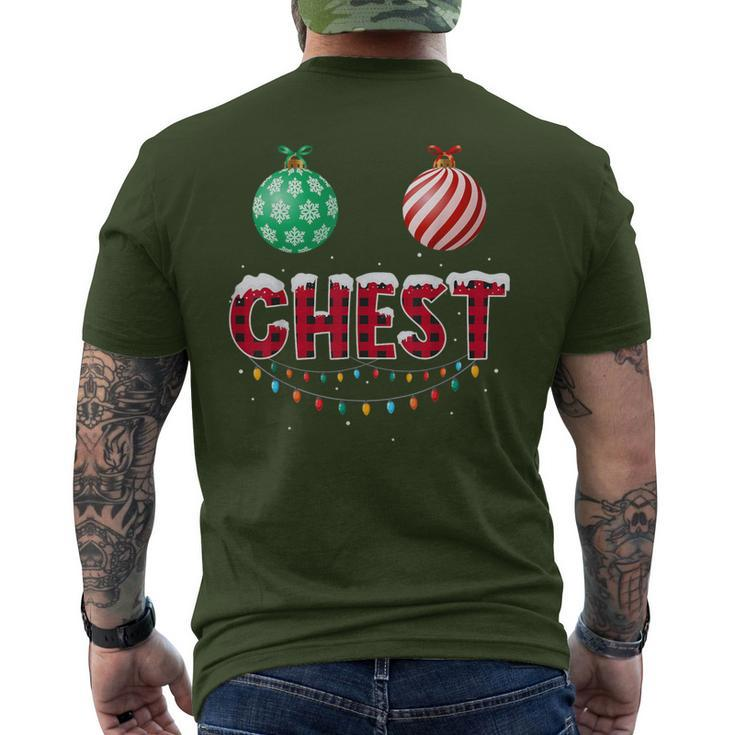 Chest Nuts Christmas Matching Couple Chestnuts Men's T-shirt Back Print