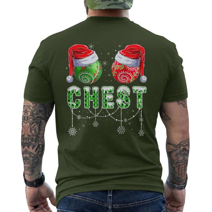 Chestnuts Matching Family Chestnuts Christmas Couples Men's T-shirt Back Print