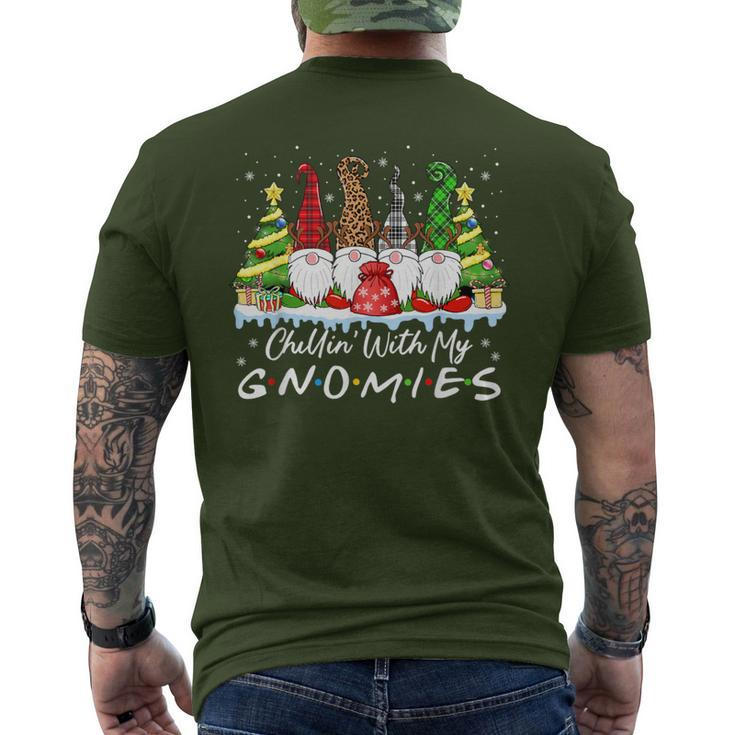 Chillin With My Gnomies Christmas Family Friend Gnomes Men's T-shirt Back Print