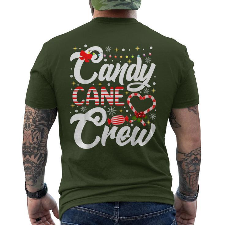 Christmas Candy Lover Xmas Candy Cane Crew Men's T-shirt Back Print
