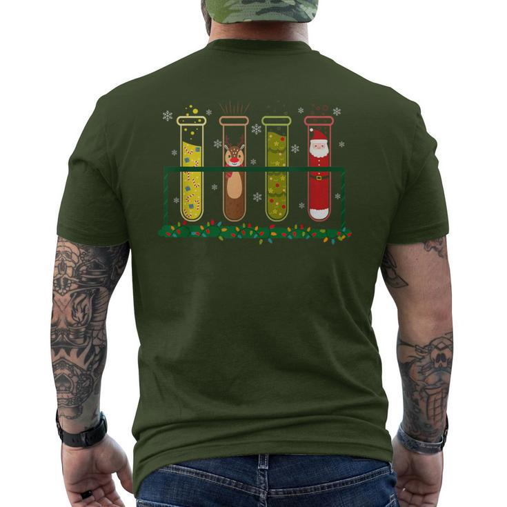 Christmas Lab Technician Laboratory Tech Holiday Party Men's T-shirt Back Print