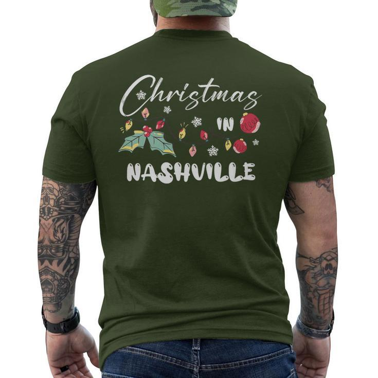 Christmas In Nashville Family Reunion Trip 2023 Matching Men's T-shirt Back Print