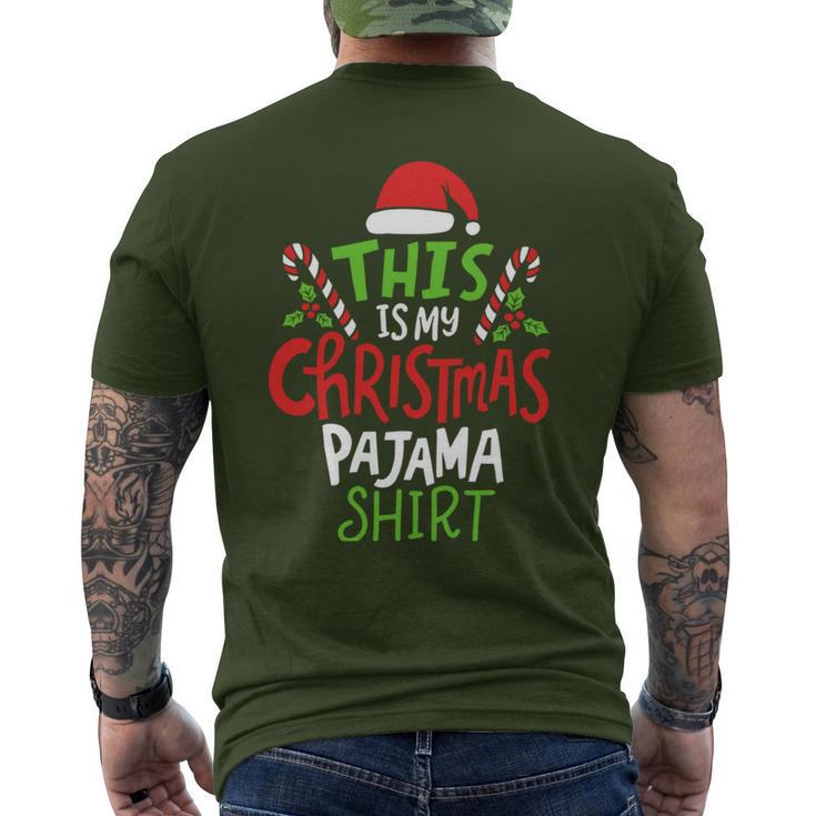 This Is My Christmas Pajama Men's T-shirt Back Print