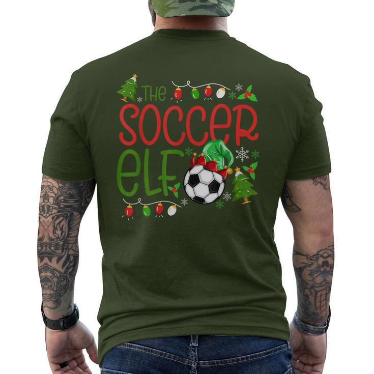 Christmas The Soccer Elf Boys Xmas Men's T-shirt Back Print