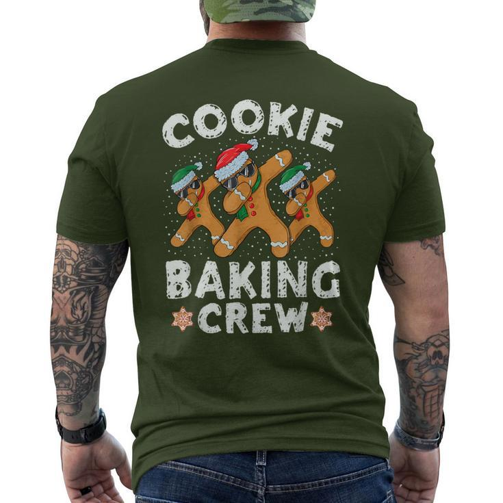 Cookie Baking Crew Gingerbread Christmas Costume Pajamas Men's T-shirt Back Print