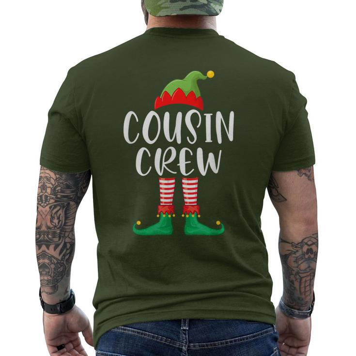 Cousin Crew Cute Xmas Elf Matching Christmas Party Men's T-shirt Back Print