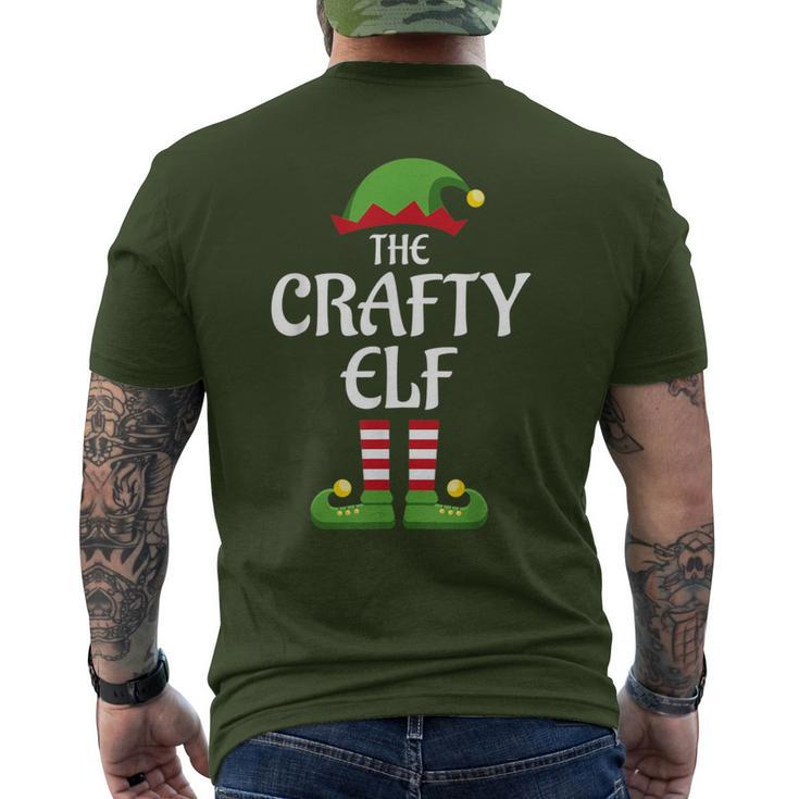Crafty Elf Family Matching Group Christmas Men's T-shirt Back Print