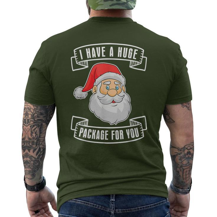 Dirty Christmas Naughty Raunchy For Package Men's T-shirt Back Print