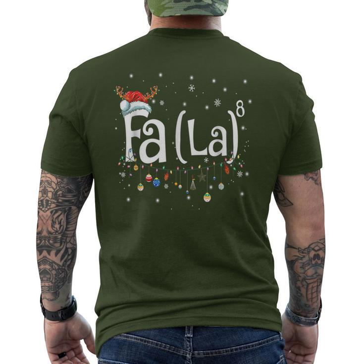 Fa La8 Christmas Santa Fa La Math Men's T-shirt Back Print