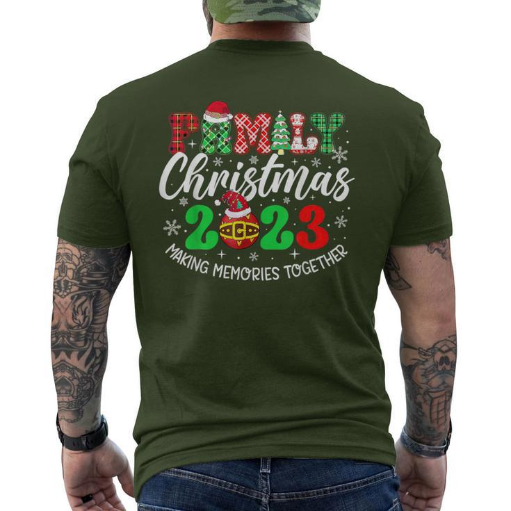 Family Christmas 2023 Making Memories Together Men's T-shirt Back Print