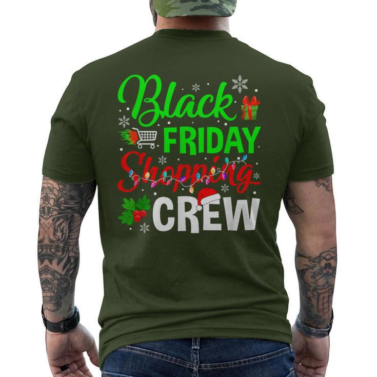Friday Shopping Crew Christmas Black Shopping Family Group Men's T-shirt Back Print