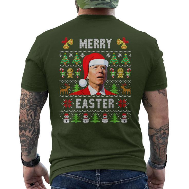 Joe Biden Happy Easter Ugly Christmas Sweater Men's T-shirt Back Print