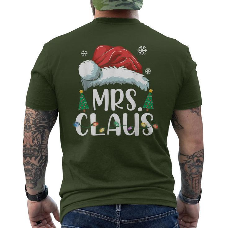 Mrs Claus Santa Christmas Matching Couple Pajama Men's T-shirt Back Print
