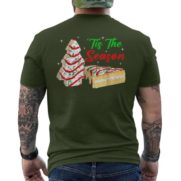 Tis The Season Christmas Tree Cakes Debbie Men's T-shirt Back Print