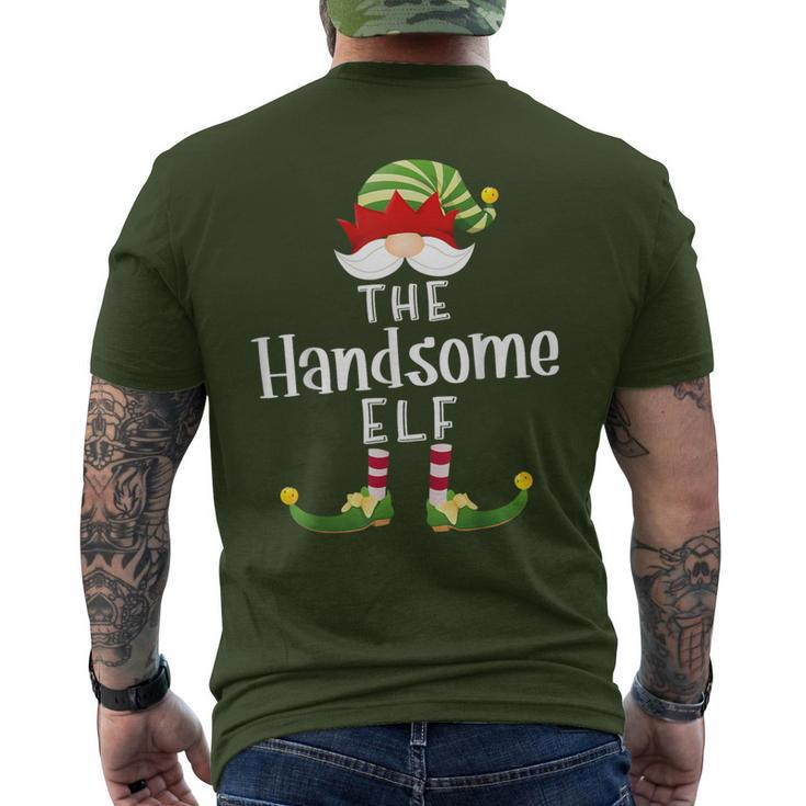 Handsome Elf Group Christmas Pajama Party Men's T-shirt Back Print
