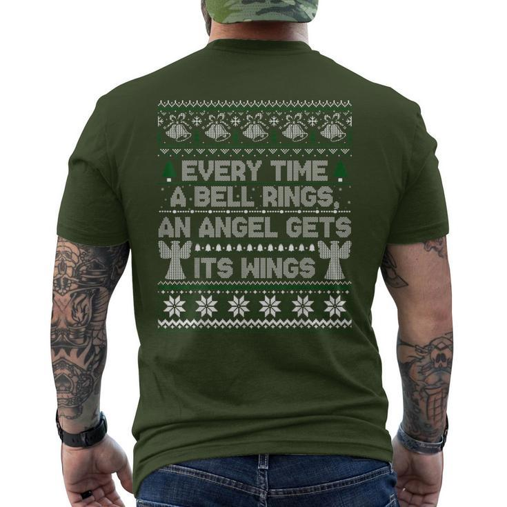 It's A Wonderful Life Every Time A Bell Rings Ugly Sweater Men's T-shirt Back Print