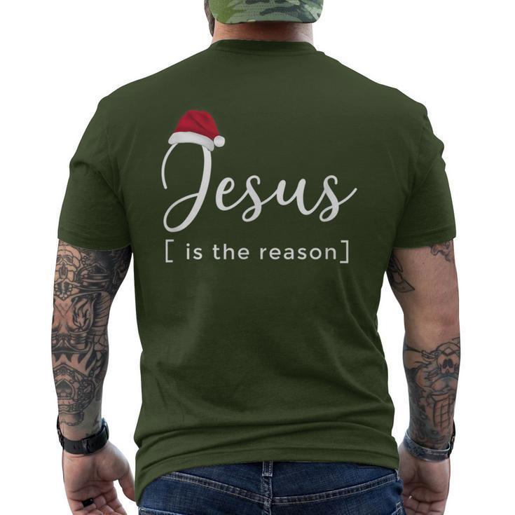 Jesus Is The Reason For The Christmas Season Men's T-shirt Back Print