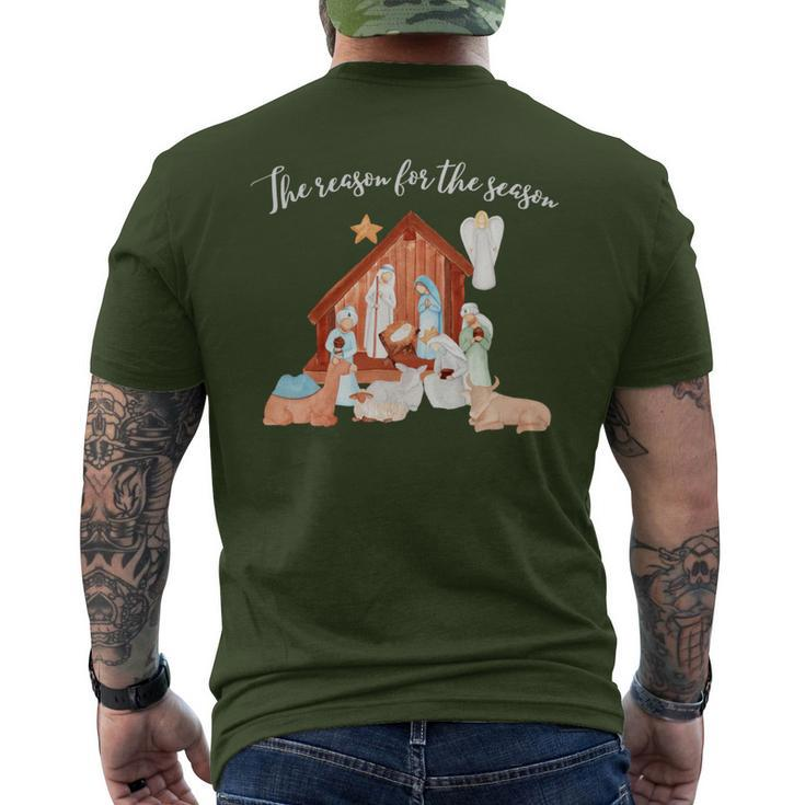 Jesus Is The Reason For The Season Christmas Men's T-shirt Back Print