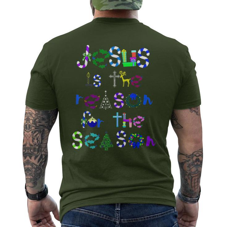 Jesus Is The Reason For The Season Cute Christmas Men's T-shirt Back Print