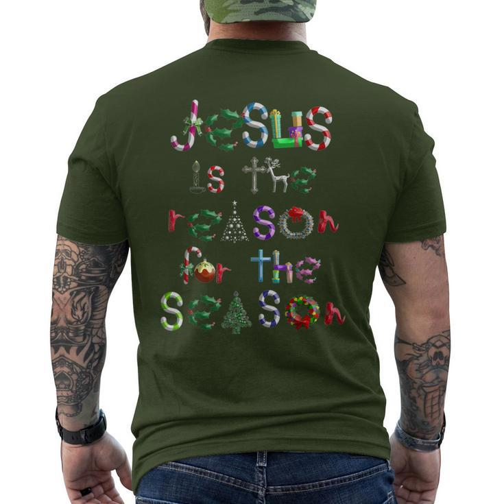 Jesus Is The Reason For The Season Cute Christmas Men's T-shirt Back Print