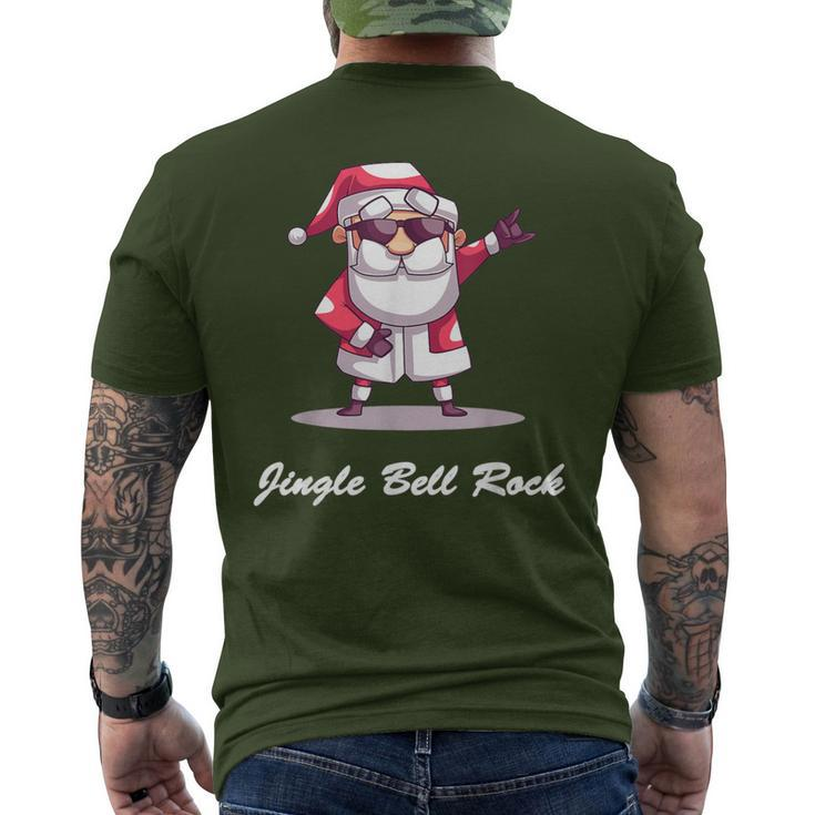 Jingle Bell Rock Santa Christmas Sweater- Men's T-shirt Back Print