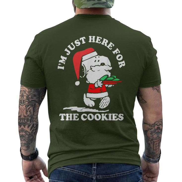 Im Just Here For The Cookies Christmas Men's T-shirt Back Print